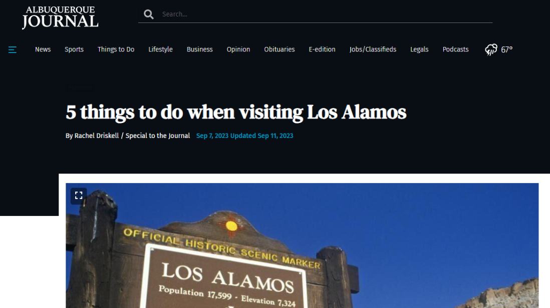 5 things to do when visiting Los Alamos