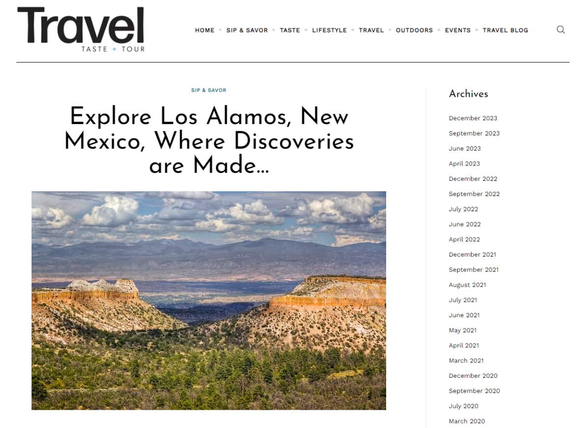 https://traveltasteandtour.com/2023/12/explore-los-alamos-new-mexico-where-discoveries-are-made/